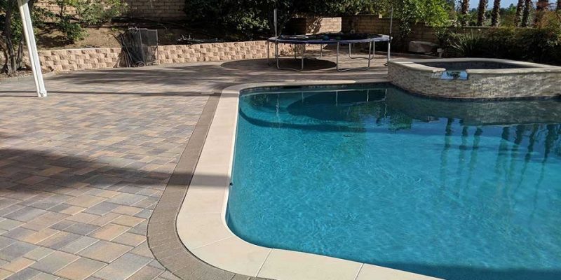 Pool paving display
