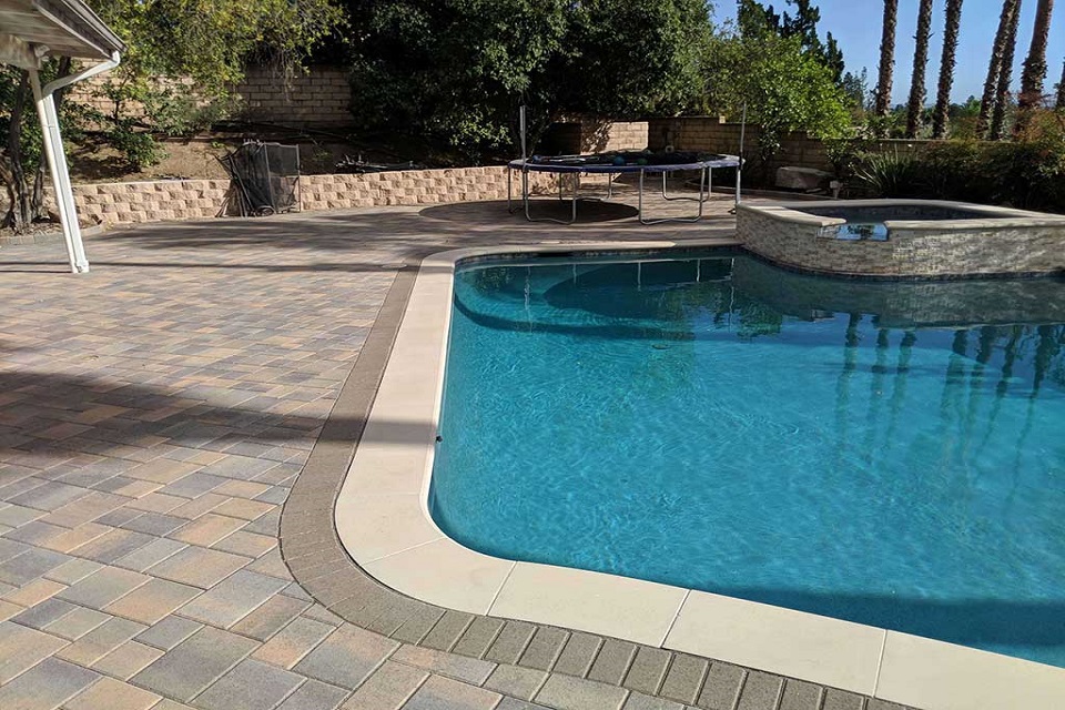 Pool paving display